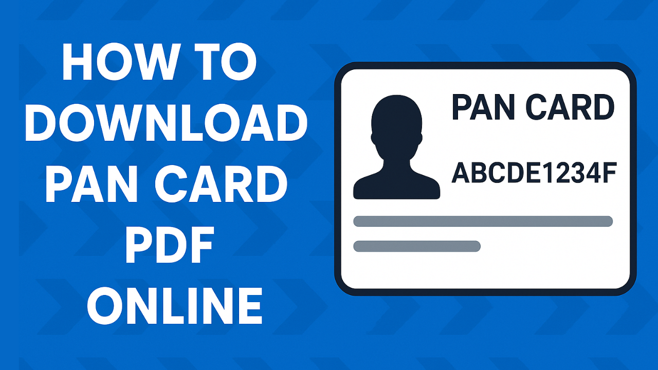 How to download PAN card PDF online - 6 Easy Steps 1 How to download PAN card PDF online - 6 Easy Steps