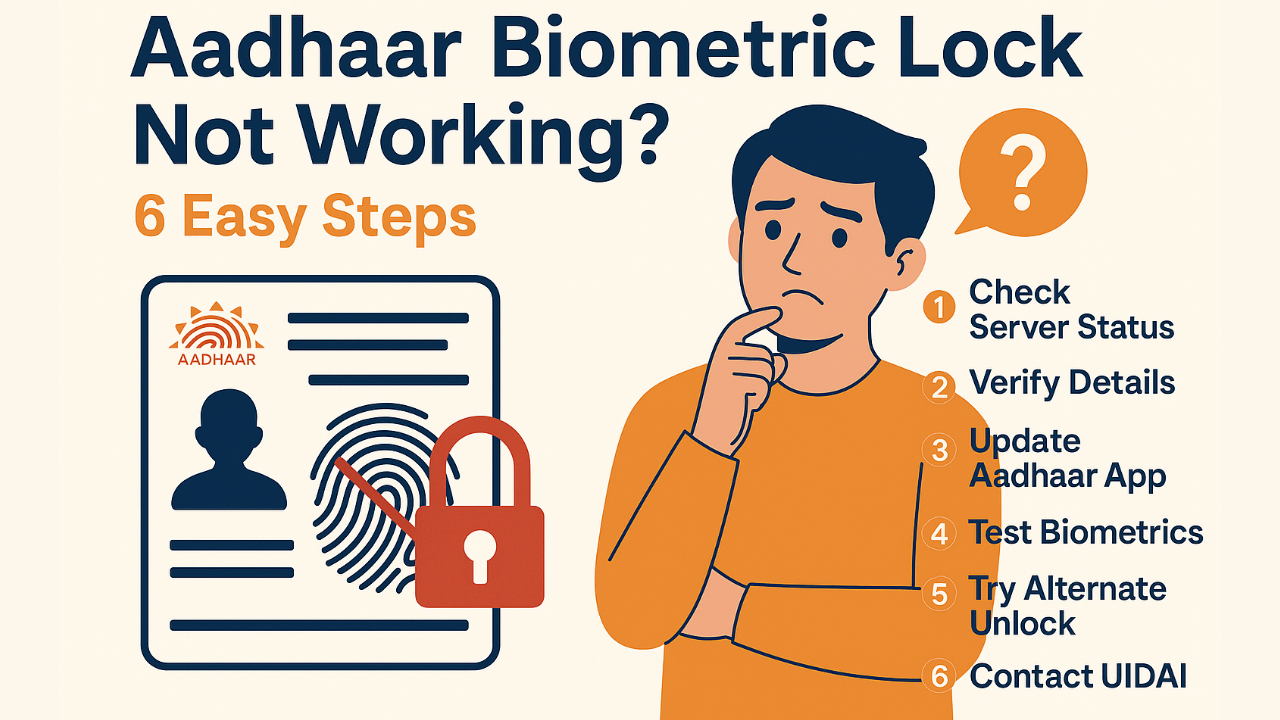 Aadhaar Biometric Lock Not Working? 6 Easy Steps 1 Aadhaar Biometric Lock Not Working