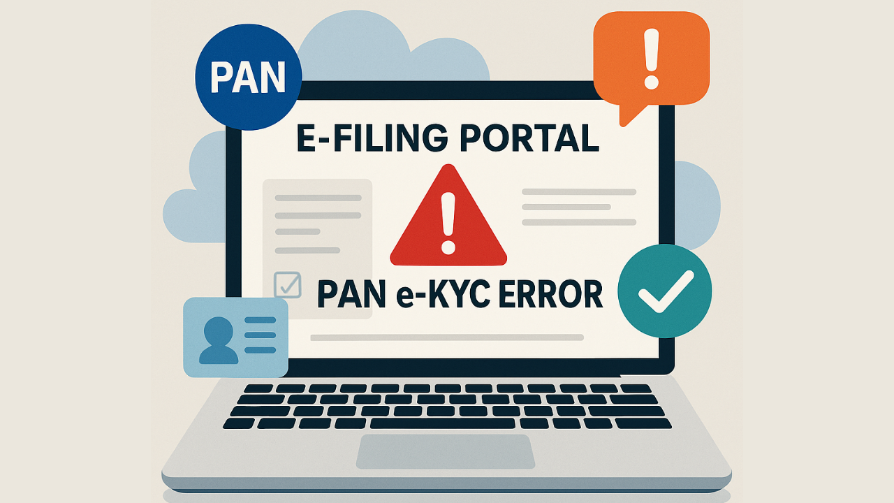 E-Filing Portal PAN e-KYC Error – 7 Powerful Steps 1 E-Filing Portal PAN e-KYC Error