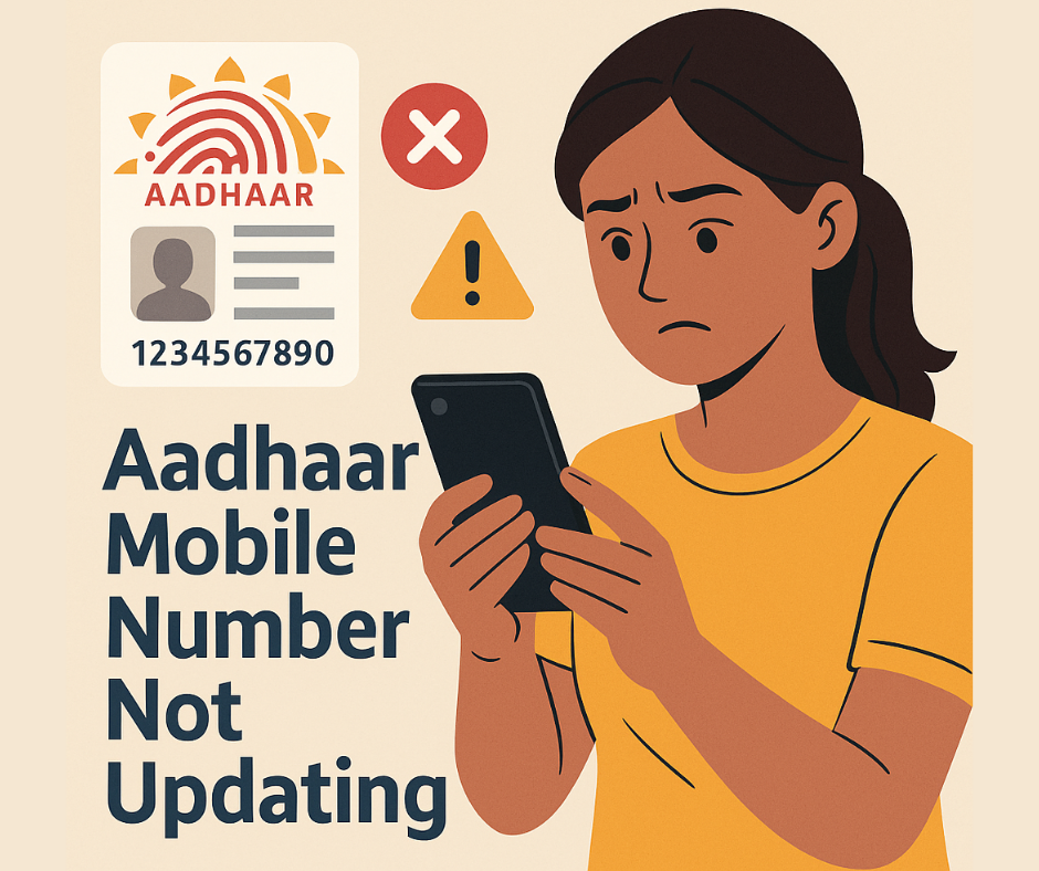 Aadhaar Mobile Number Not Updating – 6 Easy Fixes 1 Aadhaar Mobile Number Not Updating Today