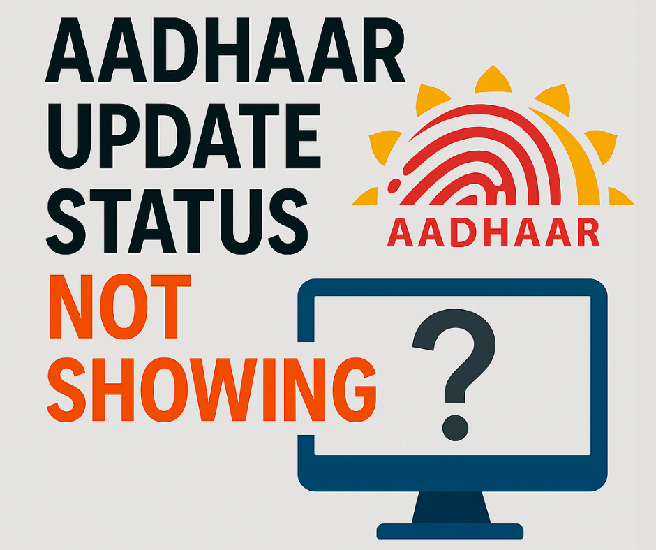 Aadhaar Update Status Not Showing