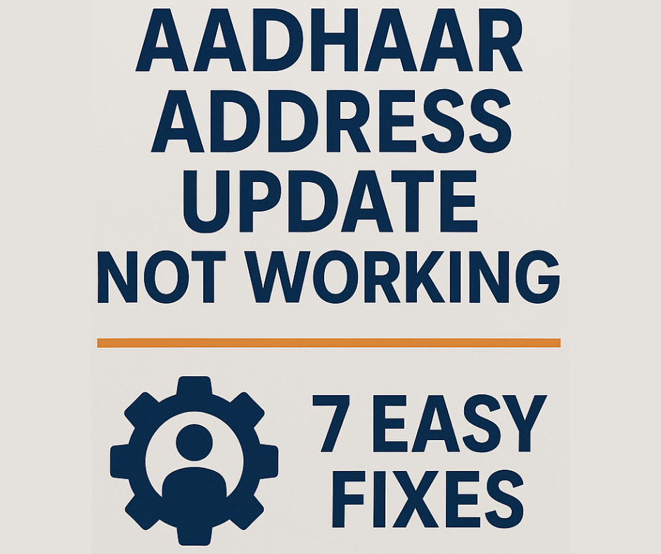 Aadhaar Address Update Not Working
