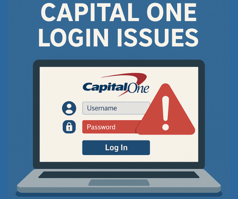 capital one login issues today