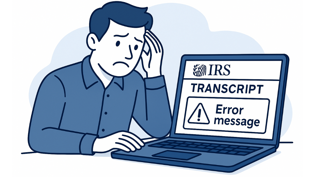 IRS Transcript Not Working Today
