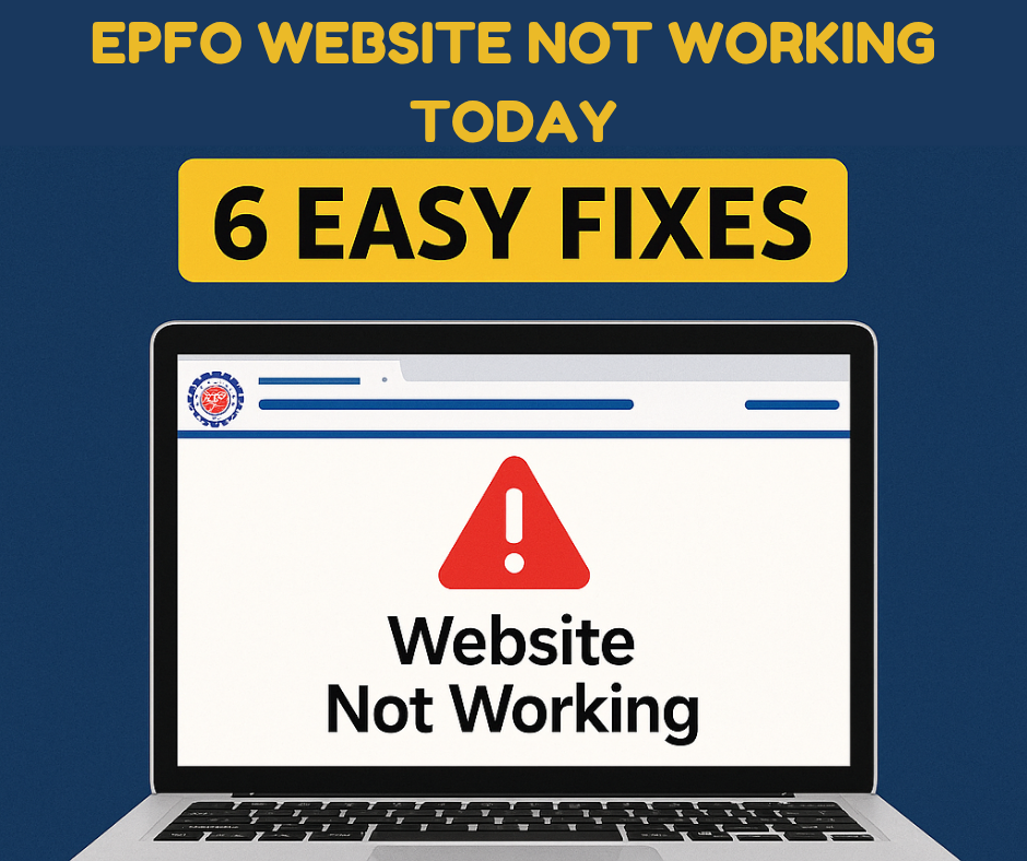 EPFO Website Not Working Today – 6 Easy Fixes (Live) 1 EPFO Website Not Working Today