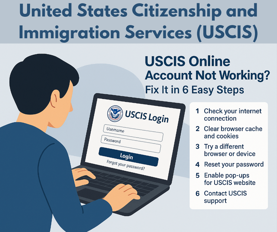 USCIS Online Account Not Working