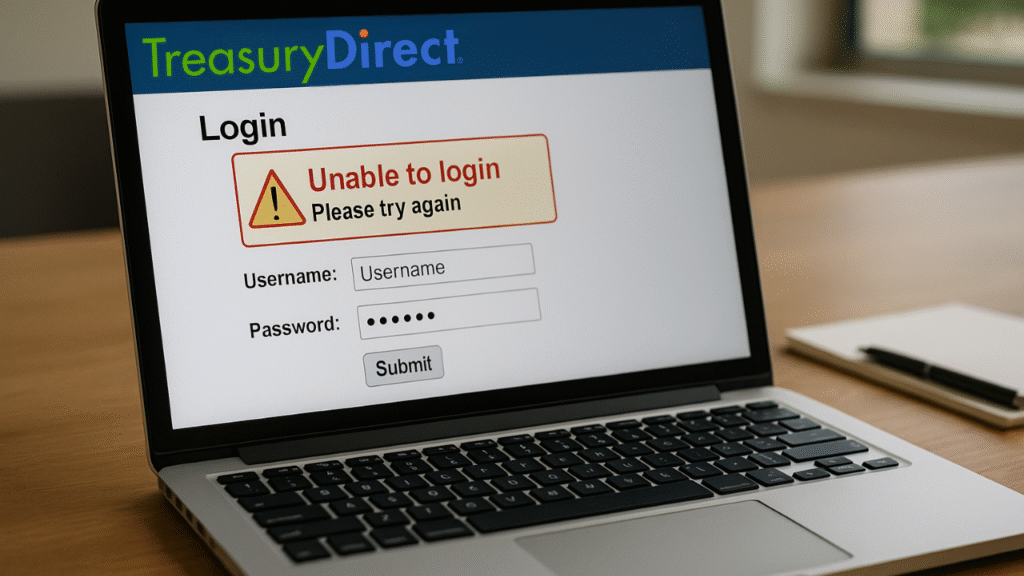 TreasuryDirect Login Not Working