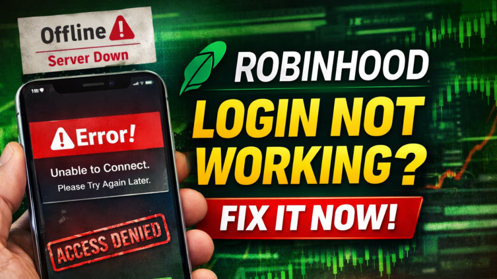 Robinhood Login Not Working Today – 6 Easy Fixes 1 Robinhood Login Not Working Today