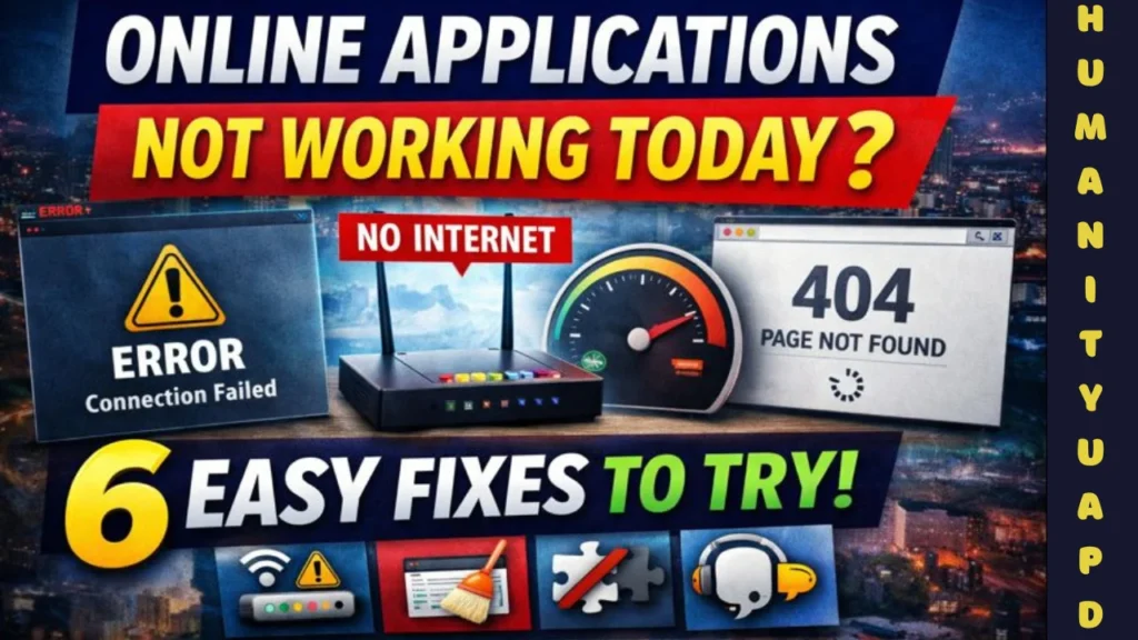 Online Applications Not Working Today