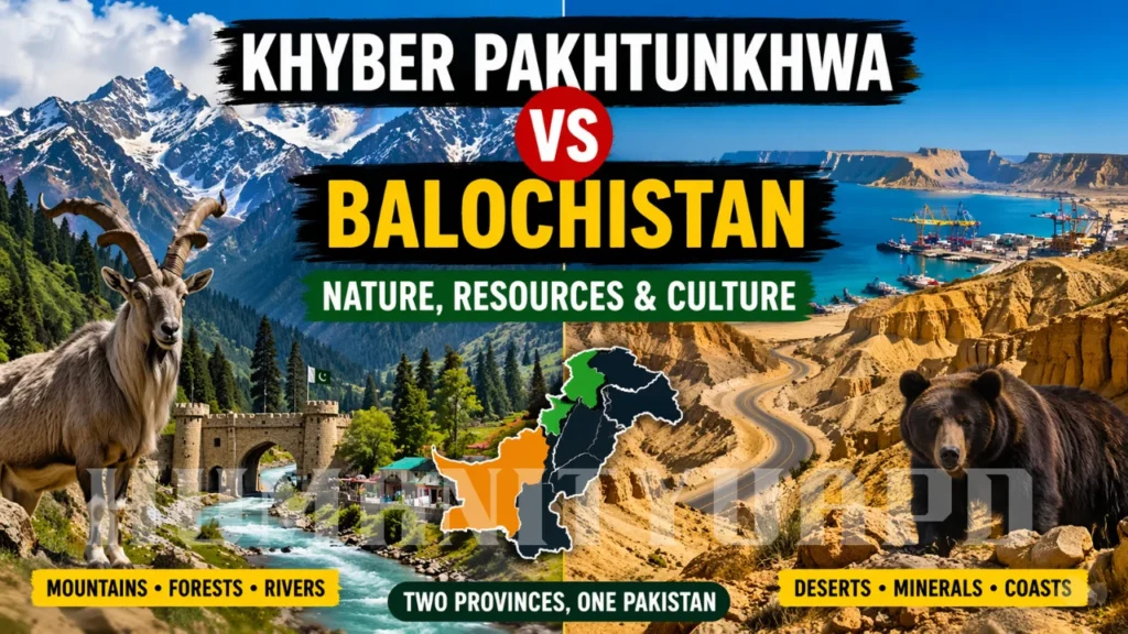 Khyber Pakhtunkhwa and Balochistan