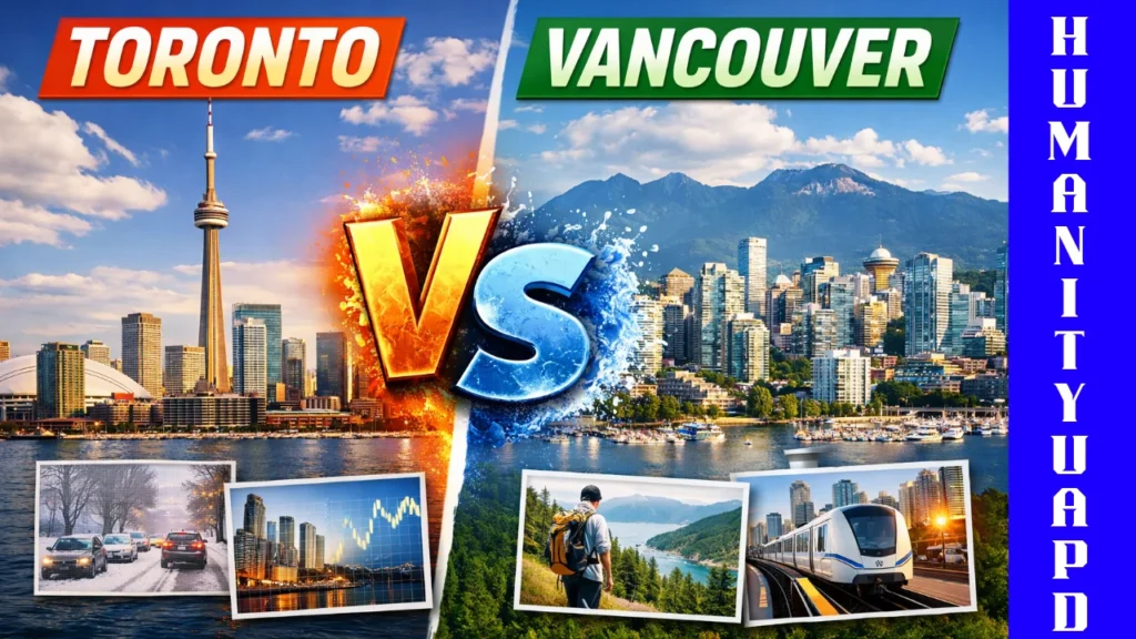 Toronto and Vancouver